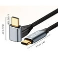 thumbnail image 3 of 100W Right Angle USB C to USB C Cable,0.5M-3M USB C to C Type-C Fast Charging, 3 of 5