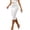 White, variant on BUWTTER Womens Skirts Solid Color Slim Fit Pencil Mid Length Work Side Zipper Tailored Bodycon Black Skirt L