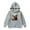 Grey, variant on lnmuld Hoodies for Teens Solid Color Cattle Long Sleeved Hoodie for Size:6-8Years
