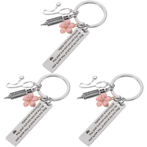 unbranded 3pcs Nurse Day Key Pendant Key Decoration Bag Hanging Decor Doctor Key Ring Nurse Day Gift