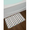 thumbnail image 2 of Floral Bath Mat, Watercolor Style Summer Garden Blooming Purple Orchids and Pinky Chrysanthemums, Plush Bathroom Decor Mat with Non Slip Backing, 29.5" X 17.5", Multicolor, by Ambesonne, 2 of 2