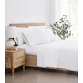 thumbnail image 4 of 5th Avenue Lux 1200TC CVC Cooling 6 Piece Queen Sheet Set, White, Solid Color Themed, Oeko-TEX Certified Confidence, 4 of 6
