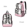 thumbnail image 2 of SEANATIVE Transparent Backpack for Boys Girls Kids Clear Bag School Bookbag PVC See Through Daypack School Accessories with Adjustable Shoulder Straps, Cute Dalmatian Dog Pattern Pink, 2 of 7