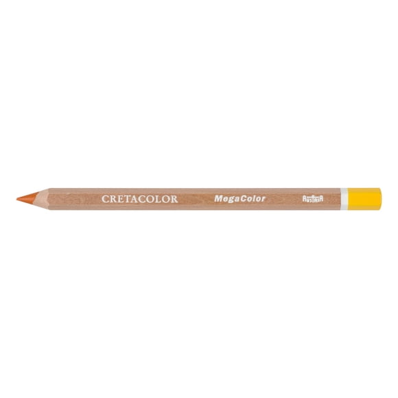 CRETACOLOR MegaColor Colored Pencil, 6.4mm, Chromium Yellow