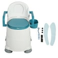 thumbnail image 2 of Bedside Commode Chair, Soft Padded Bedside Potty Chair Slip  Large Capacity Bucket  for Pregnant Women, 2 of 8