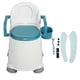 thumbnail image 2 of Silla Con Cómoda Junto A La Cama, Orinal Junto A La Cama, Cubo De Gran Capacidad, Respaldo De PU Acolchado Suave, Resistente Al Deslizamiento, Resistente Para Personas Mayores, 2 of 7