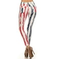 thumbnail image 2 of Women Casual Daily Wear Jeggings, All Stripe American Flag Print, S/M, 1 Piece, 2 of 5
