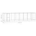 thumbnail image 4 of vidaXL Chenil Extérieur pour Chien en Acier Galvanisé 16,94 M2, 4 of 4