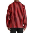 thumbnail image 3 of Lars Amadeus Stripes Blazers for Men's Slim Fit Single Breasted Business Sport Coats, 3 of 5