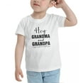 thumbnail image 3 of Hey Grandpa and Grandma I Can't Wait To Meet You Cute Toddler Tshirts for Boys Girls (White, Youth L), 3 of 5