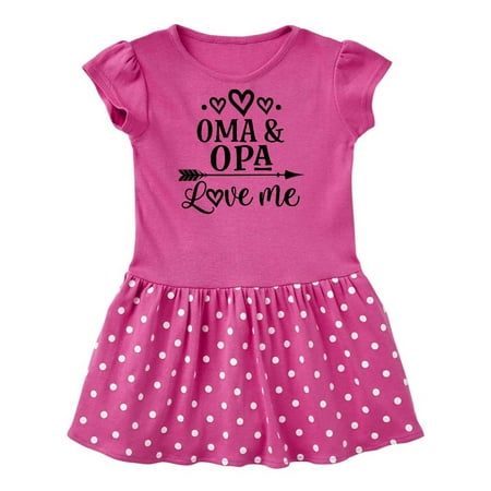 

Inktastic My Oma Opa Love Me Grandkids Gift Baby Girl Dress