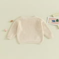 thumbnail image 2 of Baby  Neck Sweaters Long Sleeve Loose Knitted Pullovers, 2 of 7
