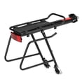 thumbnail image 1 of Graflsoa Lightweight Aluminum Quick-Release Rear Bike Rack with High-Strength Elastic Cord, 50KG Capacity, Red Reflector, and Installation Tools for 24-29 Inch Bikes, 1 of 6