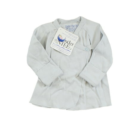 

Pre-owned Under the Nile Girls Blue Long Sleeve Shirt size: 0-3 Months