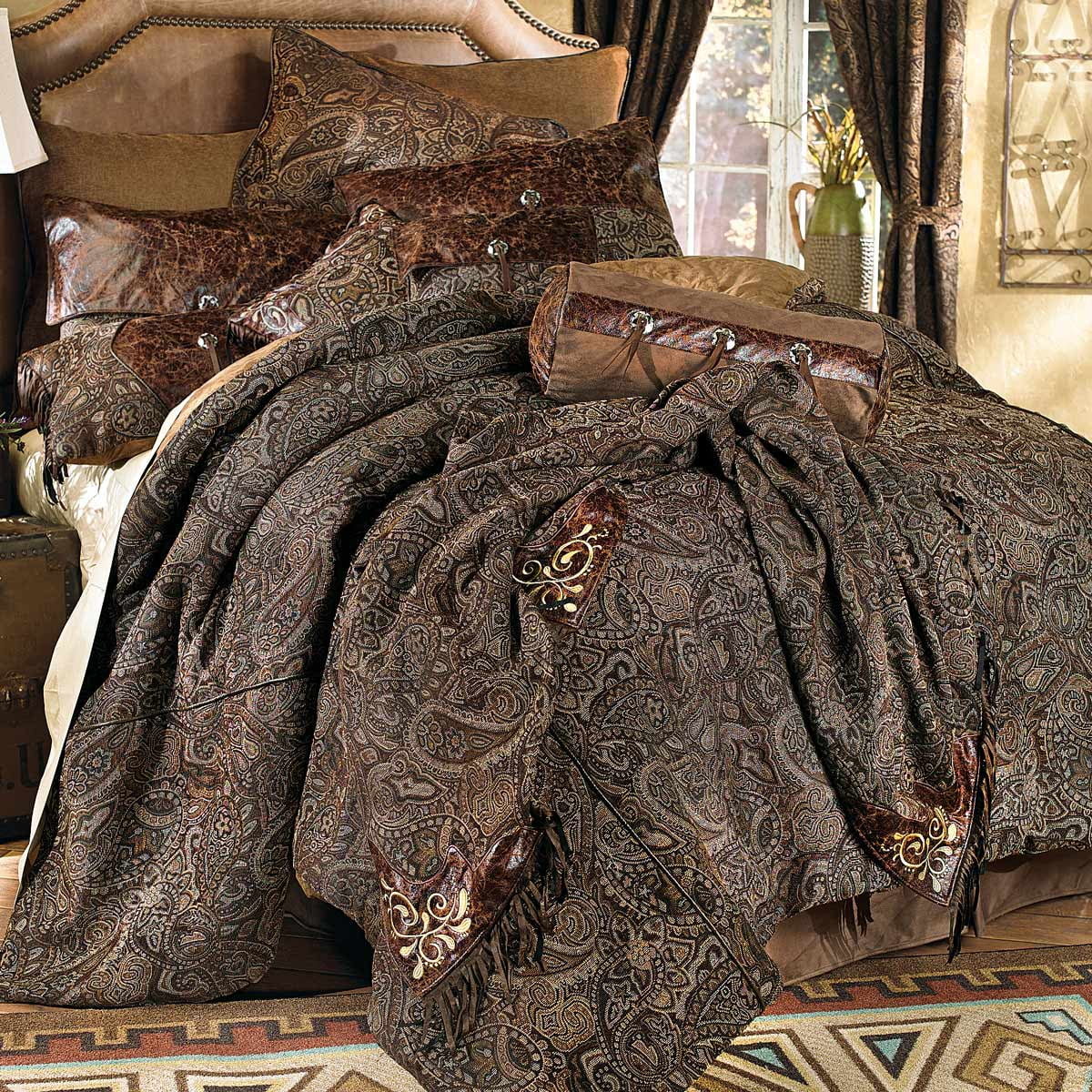 Western Paisley Beaumont Southwestern Bed Set King Rustic Departments