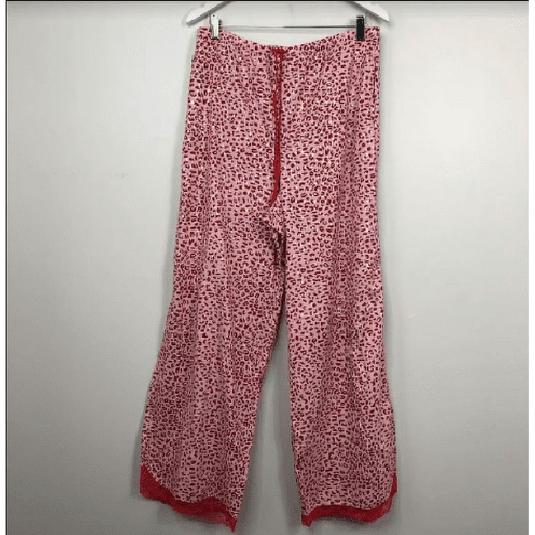 Victoria's Secret Women Leopard Lounge Pajama Pants Red Animal Print S, $40  NWT 