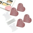 thumbnail image 3 of Heart-Shaped Fabric, Handcrated Bookmarks 2 Set Beautiful Retro Heart-Shaped  For Bookmarks For Handmade Materials, 3 of 8