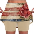thumbnail image 2 of Warop Women's Yoga Pants with Independence Day Print, High-Waisted Running Shorts for Yoga and Jogging, Lightweight Quick-Dry Activewear for Daily Workout, 2 of 6