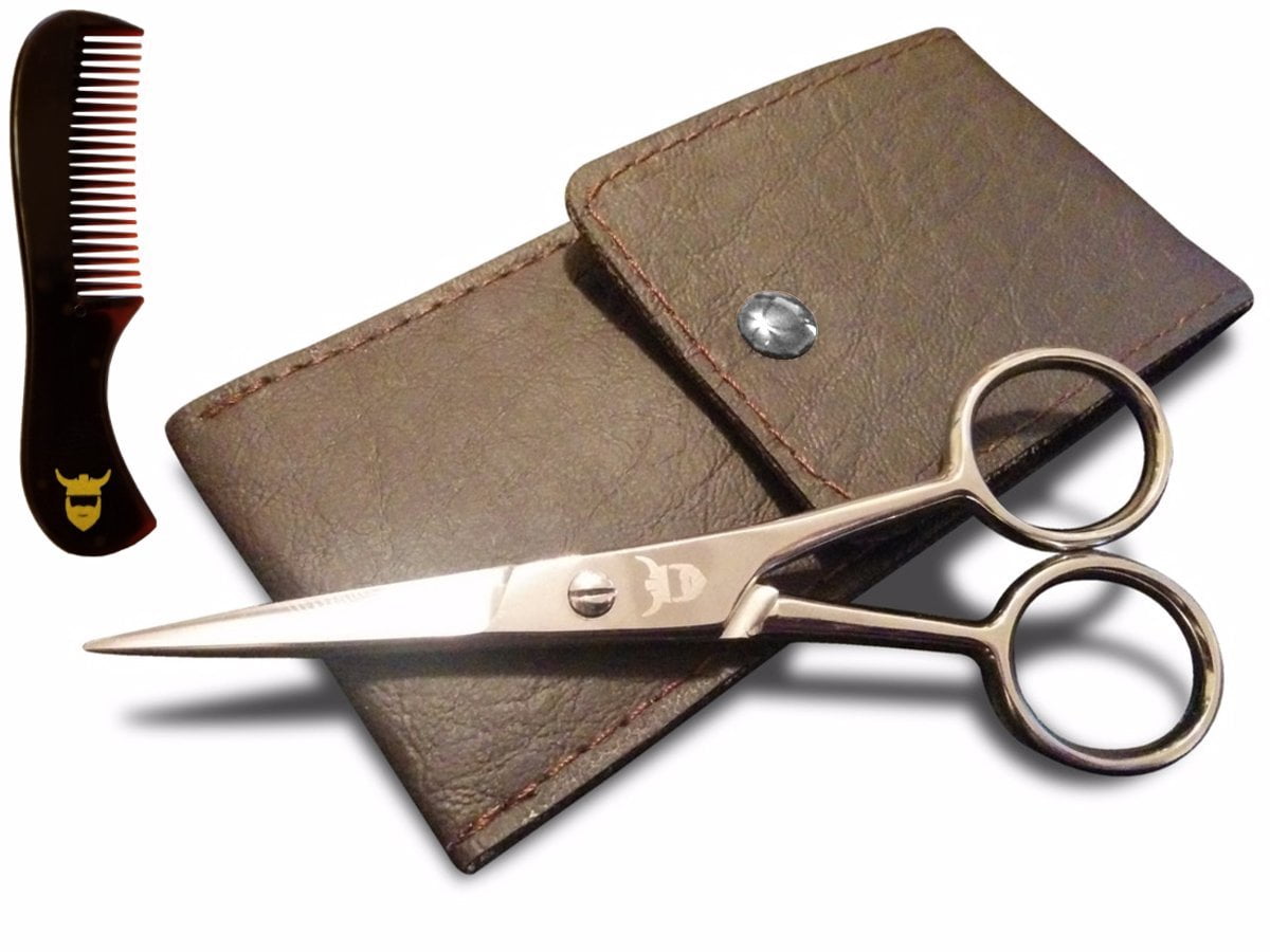 Beard and Mustache Scissors for Men Moustache Grooming Kit for