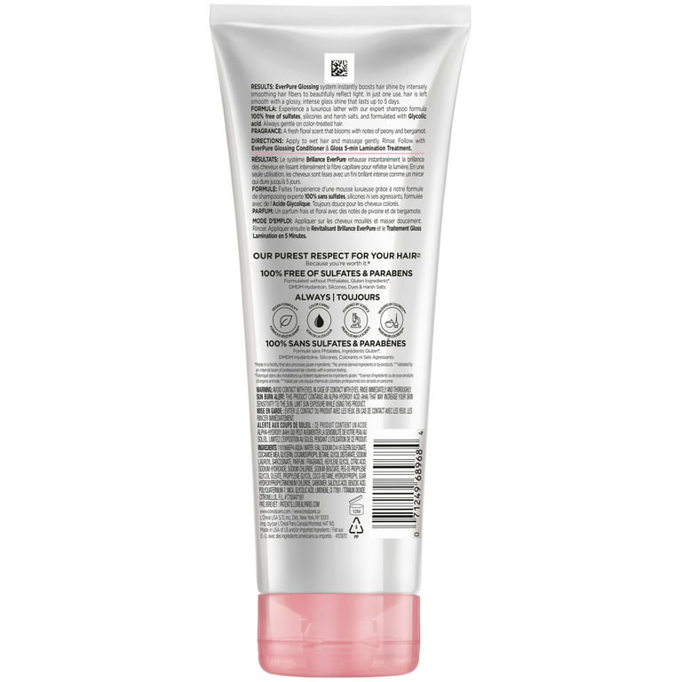L'Oreal Paris EverPure Glossing Shampoo, 6.8 fl oz