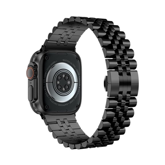 RoseOcean Stainless Steel Band Compatible Apple Watch Ultra 2 49mm 46mm 45mm 44mm 42mm Metal Bracelet Series 10 9 8 7 6 5 4 SE