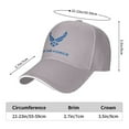 thumbnail image 3 of Us Air Force Logos Unisex Sandwich Cap Classic Baseball Capunisex Adjustable Casquette Dad Hat, 3 of 5