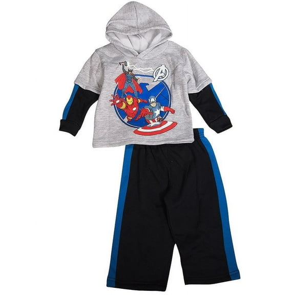 Fishman & Tobin Boys' Jog Suit Set – Hooded, Themed Comfort for Active Toddlers