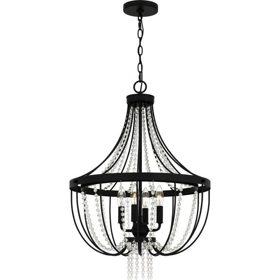 Quoizel Adelaide 4-Light Matte Black Pendant - Matte Black