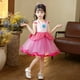 thumbnail image 3 of 2 Colores Princesa Melocotón Super Mario Bros Vestido De Malla Belleza Y Bestia Disfraz Belle Para Niñas Halloween Navidad Regalo De Cumpleaños Niños Terno, 3 of 4
