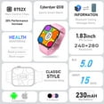 thumbnail image 5 of Cyberdyer QS10 Smart Watch 1.83" inch Fitness Tracker with Bluetooth Call for Android and Ios - Pink, 5 of 8