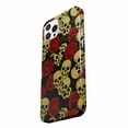thumbnail image 3 of Tobelint Case for iphone 12 Pro Max,Skull Lovers Rose Pattern Case with Side Print,Slim Bumper Full Cover, 3 of 5