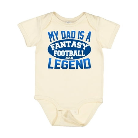 

Inktastic My Dad is a Fantasy Football Legend Gift Baby Boy or Baby Girl Bodysuit