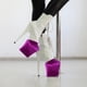 thumbnail image 5 of 2 protectores de terciopelo para zapatos de pole dance de fácil instalación para tacones de 20 cm. Rosa Roja XXL, 5 of 9
