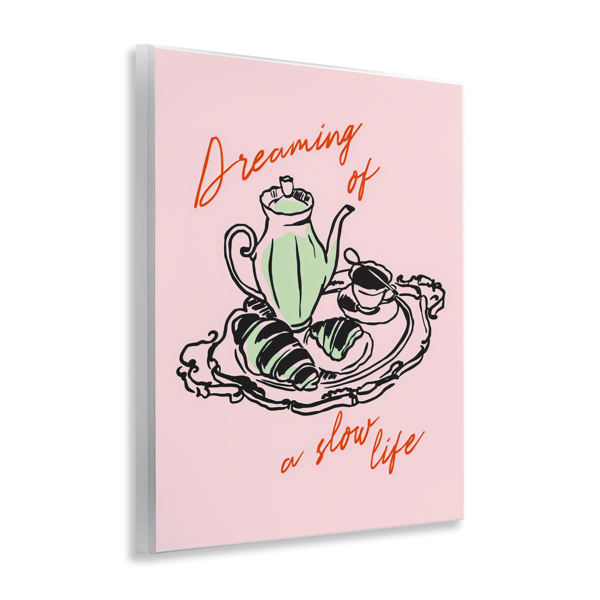 Stupell Industries Slow Life Tea Platter Wall Plaque Art, design by The Prints Vibe