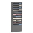 thumbnail image 1 of Steel 11 Contour Large Pocket Vertical Literature Rack, Gray, 1 of 1