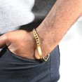 thumbnail image 4 of Pompeii Men's Cuffed Link 14k Gold (49gram) or Platinum (79gram) 8-10mm Bracelet 8.5" (,), 4 of 4
