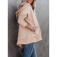 thumbnail image 3 of Sweat-shirt à Capuche avec Poches à Capuche Surdimensionné à Boutonnière et Col Rond pour Femmes, 3 of 5