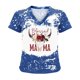 thumbnail image 4 of Top de manga corta con estampado de degradado Sexy de verano para mujer con cuello en V y estampado de día regular para mujer OAVQHLG3B Store lin121212, 4 of 4