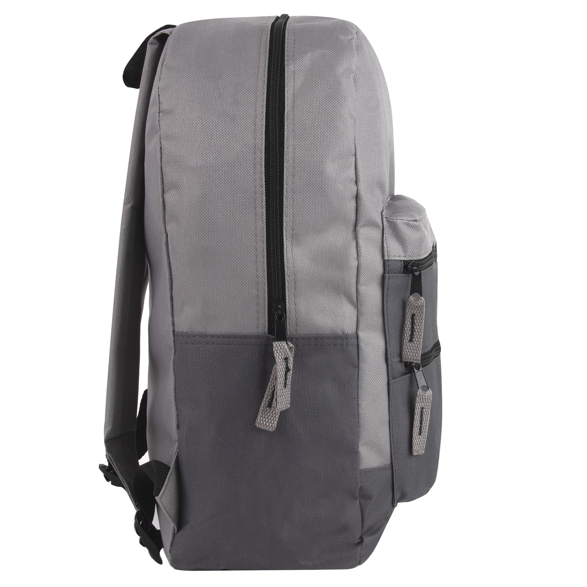 ★TREEMINGBIRD★Zipper Finishing Flap Big Backpack★Dk.Gray Trail Maker 17”L Backpack with Multi Pockets & Dual Zippers