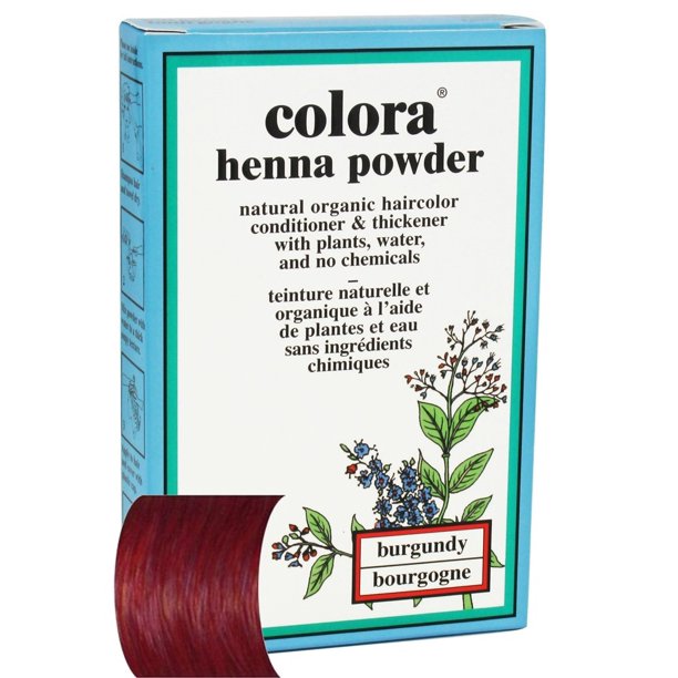 Colora Henna Powder Natural Organic Hair Color Burgundy 2 oz.