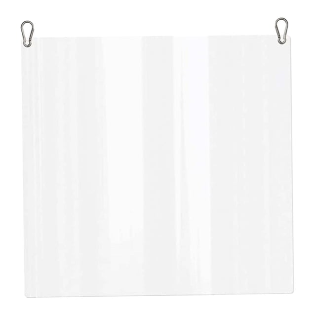 1pc Store Colgar Pantalla Protectora Contra Estornudos Ajuste Acrílico de Espacio de Trabajo de Salón de Uñas - 400x400x5mm Soledad Pantalla de seguridad de acrílico