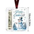 thumbnail image 2 of Xlokein Christmas Cash Gift Ornament, Acrylic Money Holder Hanging Decor, Unique Christmas Decoration for Christmas Tree, Fireplace, 2 of 6