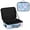 Pale Blue Snowflakes, variant on Large Travel Artist Makeup Bag With Adjustable Dividers &12 Brush Slots Portable Cosmetic Organizer Dasiy Vector