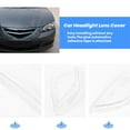 thumbnail image 5 of 1 Pair Car Left & Right Front Headlight Cover Waterproof Clear Headlight Lens Shell Cover, for 3 2006-2012,2 * Car Headlight Lens Cover,Transparent, 5 of 8