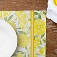 thumbnail image 3 of Lemon Summer Placemats 12x18 Inch Set of 4 Yellow Stripes Spring Table Mats Farmhouse Rustic Holiday Kitchen Dining Table Decoration for Indoor Outdoor Dinner Party Décor GP077, 3 of 5
