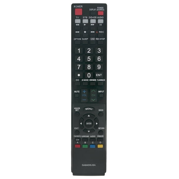GA840WJSA Replace Remote for Sharp TV LC-40LE810 LC-46LE810 LC52LE810 LC60LE810