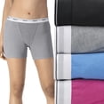 thumbnail image 1 of Calzoncillos bóxer Hanes de algodón elástico a mitad del muslo de Underwear para mujer, 1 of 6