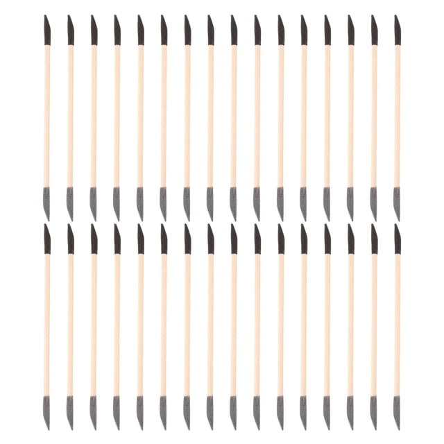 QUMIIRITY 40Pcs Manicure Cuticle Pusher Sticks Double Ended Sanding Tools for Nail Detailing
