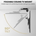 thumbnail image 4 of ZeboZap Flip Down Ceiling TV Mount and Monitor Mount | Gazebo TV Mount | RV TV Mount | Kitchen Overhead & Under Cabinet Mount | Height Adjustable | Holds 44lbs | Fits screens 13" to 37", 4 of 9