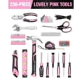 thumbnail image 3 of Kit de herramientas WORKPRO Pink 236 piezas con bolsa de transporte, 3 of 8